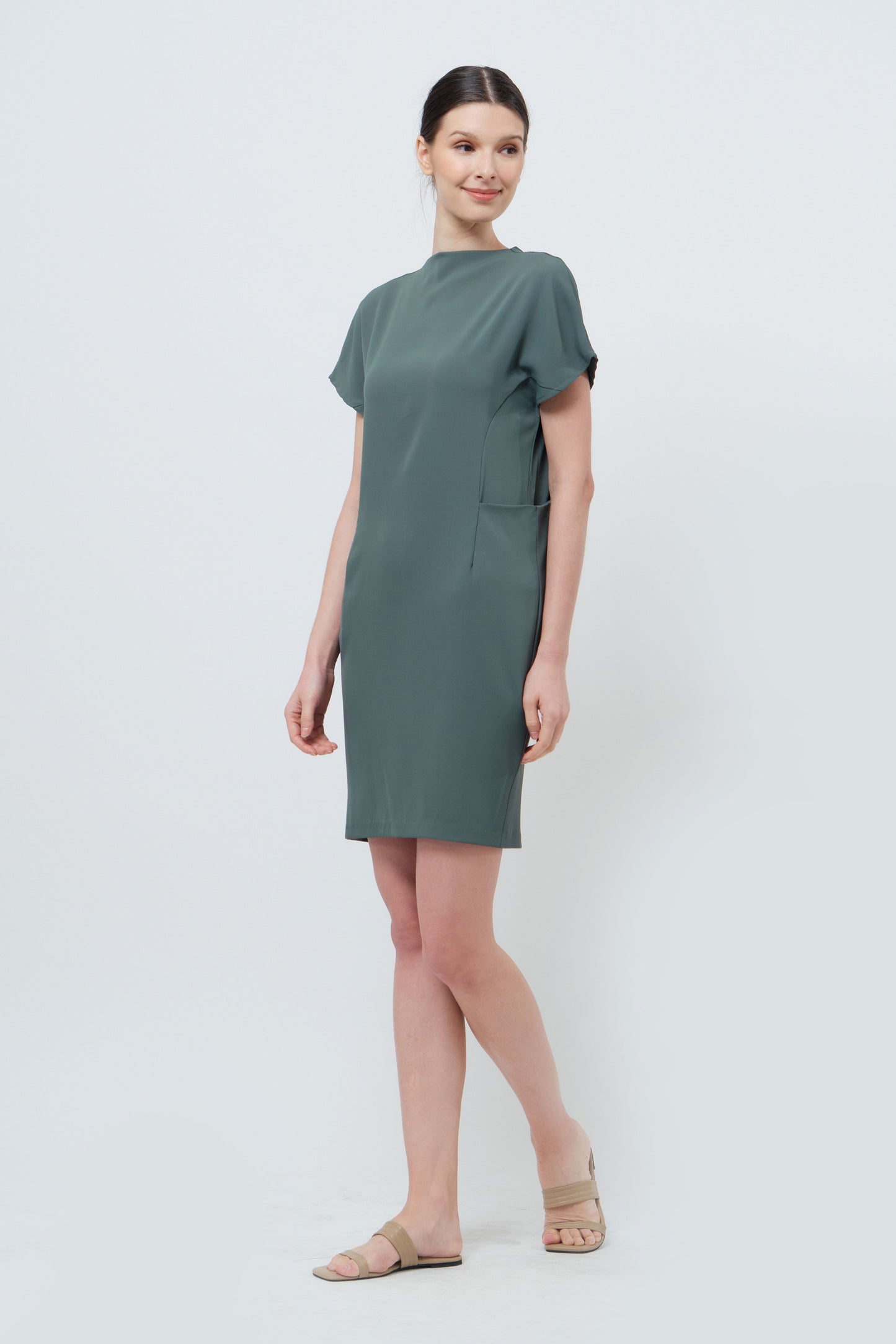 Heather Dress - Dark Green