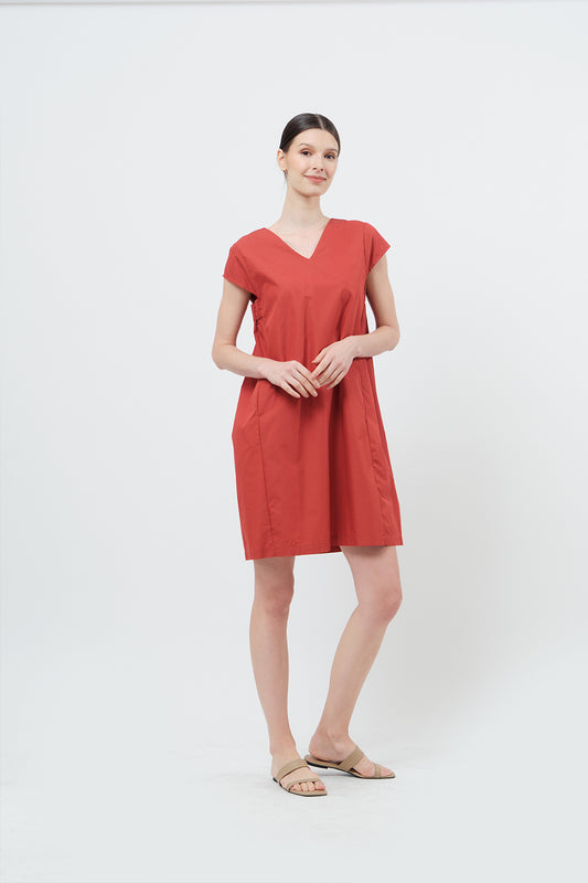 Gardett Dress - Rust