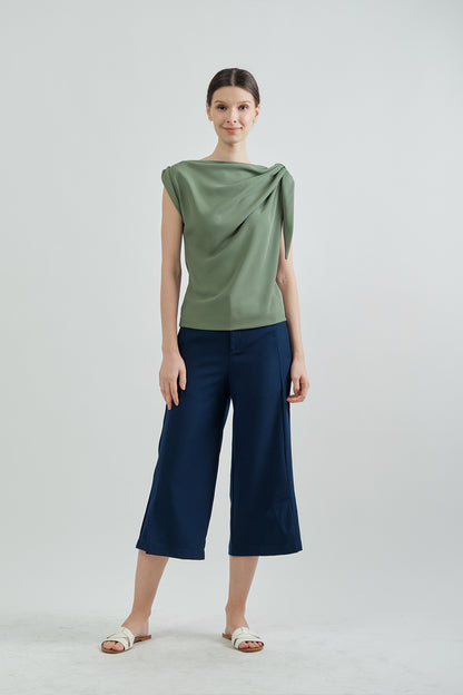 Dahlia Top - Pine Green