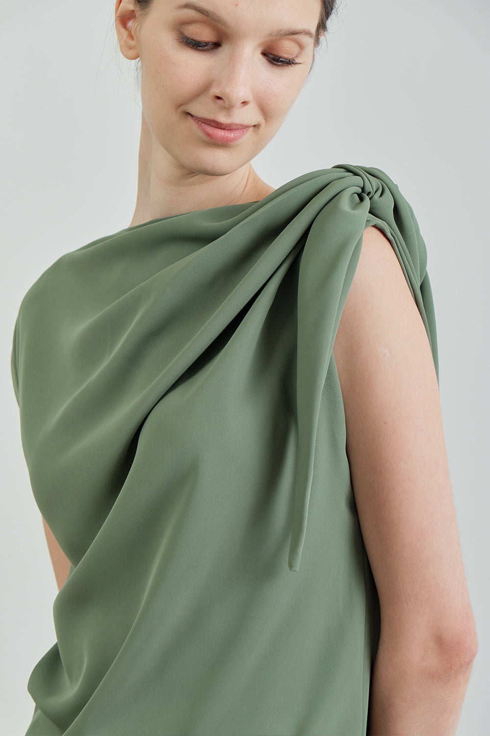 Dahlia Top - Pine Green