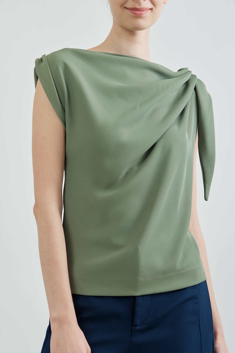 Dahlia Top - Pine Green