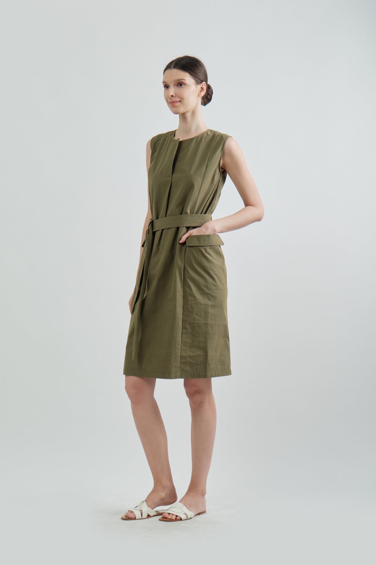 Morgan Dress - Moss