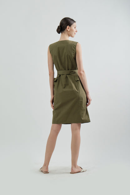 Morgan Dress - Moss