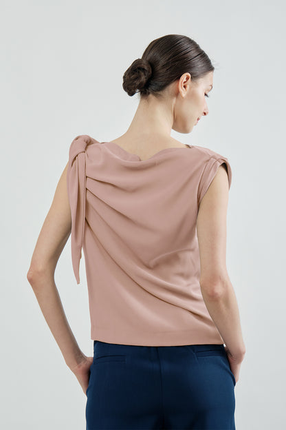 Dahlia Top - Light Peach